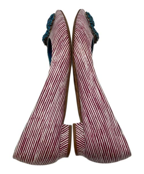 Manolo Blahnik（マノロ ブラニク）Manolo Blahnik (マノロ ブラニク) HANGISI パンプス レッド サイズ:38の古着・服飾アイテム