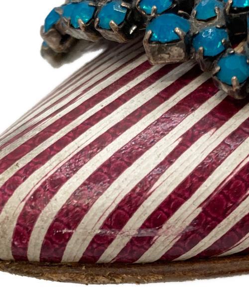 Manolo Blahnik（マノロ ブラニク）Manolo Blahnik (マノロ ブラニク) HANGISI パンプス レッド サイズ:38の古着・服飾アイテム