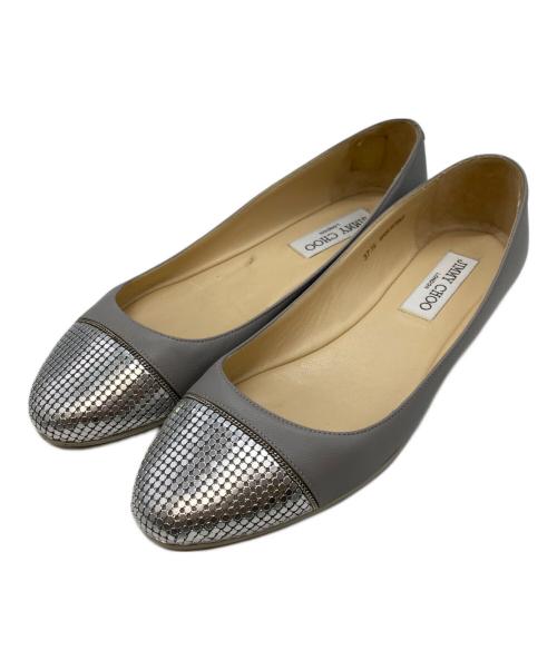 JIMMY CHOO（ジミーチュウ）JIMMY CHOO (ジミーチュウ) フラットシューズ グレー サイズ:37.5の古着・服飾アイテム