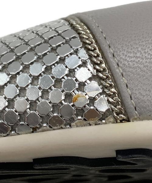 JIMMY CHOO（ジミーチュウ）JIMMY CHOO (ジミーチュウ) フラットシューズ グレー サイズ:37.5の古着・服飾アイテム