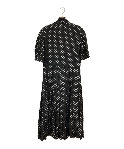 CELINE（セリーヌ）CELINE (セリーヌ) シルクドットワンピース ブラック サイズ:40の古着・服飾アイテム
