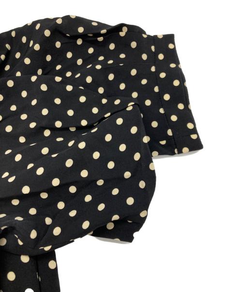 CELINE（セリーヌ）CELINE (セリーヌ) シルクドットワンピース ブラック サイズ:40の古着・服飾アイテム