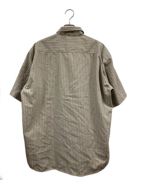 stussy（ステューシー）stussy (ステューシー) ストライプワークシャツ グレー サイズ:XLの古着・服飾アイテム