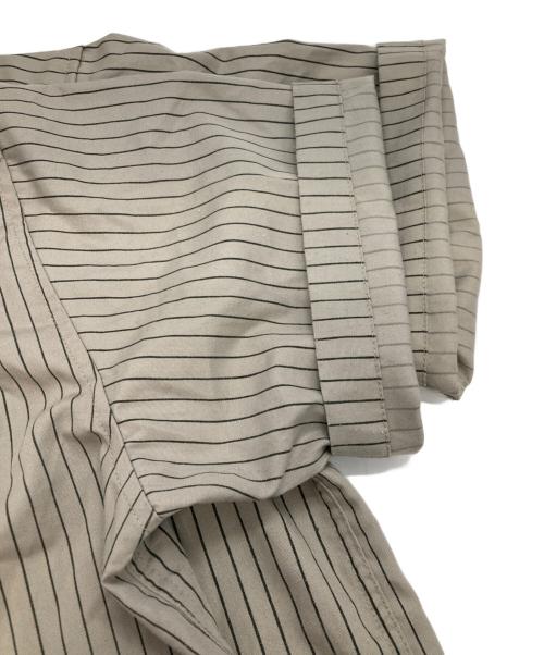 stussy（ステューシー）stussy (ステューシー) ストライプワークシャツ グレー サイズ:XLの古着・服飾アイテム