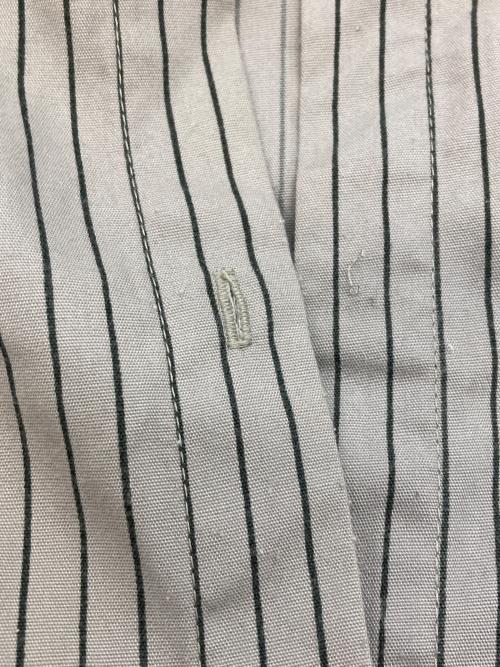 stussy（ステューシー）stussy (ステューシー) ストライプワークシャツ グレー サイズ:XLの古着・服飾アイテム