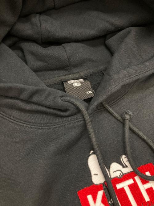 KITH（キス）KITH (キス) PEANUTS (ピーナッツ) Doghouse Hoodie ブラック サイズ:XXLの古着・服飾アイテム