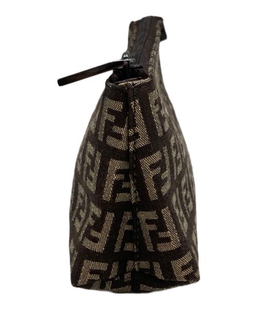 FENDI（フェンディ）FENDI (フェンディ) コスメポーチ ブラウンの古着・服飾アイテム