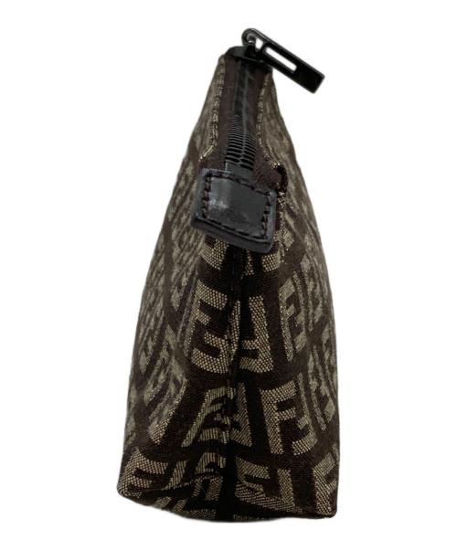 FENDI（フェンディ）FENDI (フェンディ) コスメポーチ ブラウンの古着・服飾アイテム