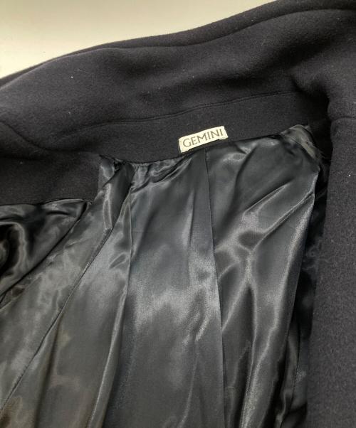 Gemini（ゲミニー）Gemini (ゲミニー) ウールコート ネイビー サイズ:FREEの古着・服飾アイテム