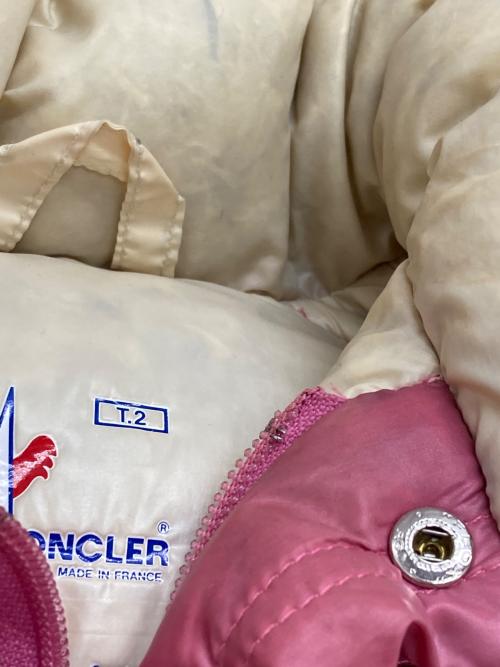 MONCLER（モンクレール）MONCLER (モンクレール) ダウンジャケット ピンク サイズ:165cmの古着・服飾アイテム