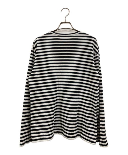 PLAY COMME des GARCONS（プレイコムデギャルソン）PLAY COMME des GARCONS (プレイコムデギャルソン) ボーダーカットソー ホワイト サイズ:Mの古着・服飾アイテム