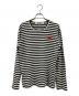 PLAY COMME des GARCONS（プレイコムデギャルソン）の古着「ボーダーカットソー」｜ホワイト