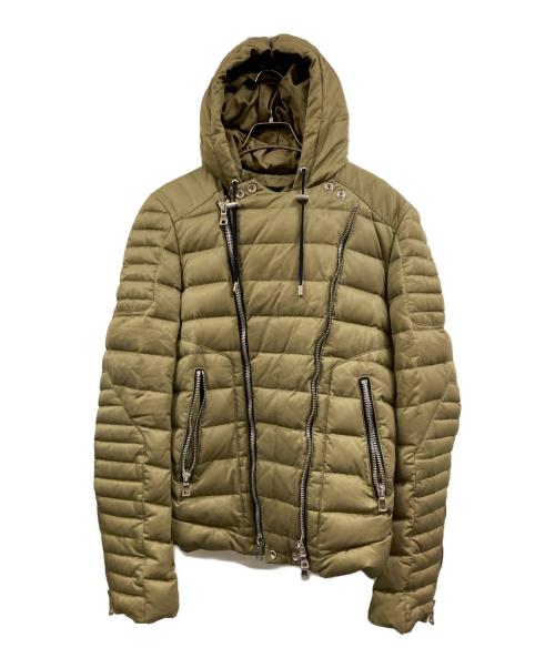BALMAIN（バルマン）BALMAIN (バルマン) バイカーダウンパーカー オリーブ サイズ:Mの古着・服飾アイテム