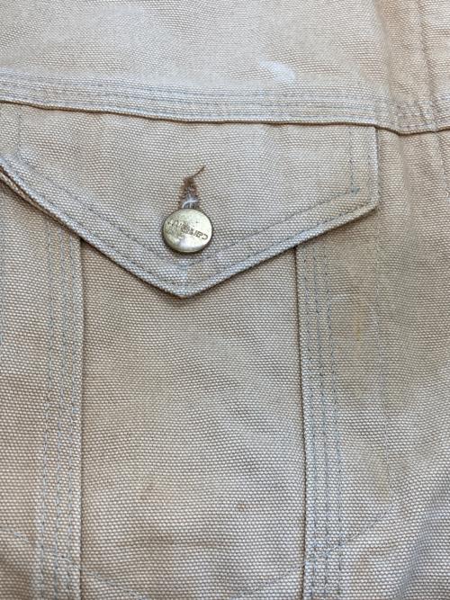 CarHartt（カーハート）CarHartt (カーハート) ブランケットライナートラッカージャケット ベージュ サイズ:40の古着・服飾アイテム