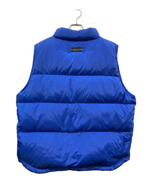 Eddie Bauer（エディーバウアー）Eddie Bauer (エディーバウアー) ダウンベスト ブルー サイズ:Ⅿの古着・服飾アイテム