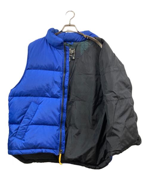 Eddie Bauer（エディーバウアー）Eddie Bauer (エディーバウアー) ダウンベスト ブルー サイズ:Ⅿの古着・服飾アイテム