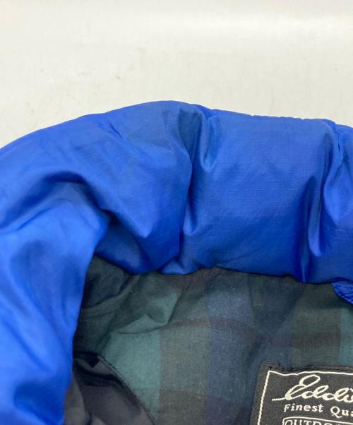 Eddie Bauer（エディーバウアー）Eddie Bauer (エディーバウアー) ダウンベスト ブルー サイズ:Ⅿの古着・服飾アイテム