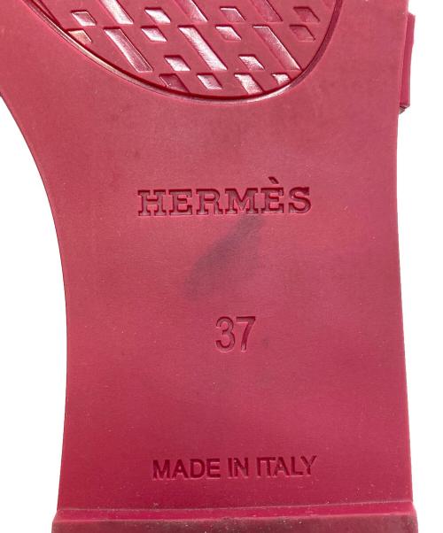 HERMES（エルメス）HERMES (エルメス) シェーヌダンクルサンダル レッド サイズ:37の古着・服飾アイテム
