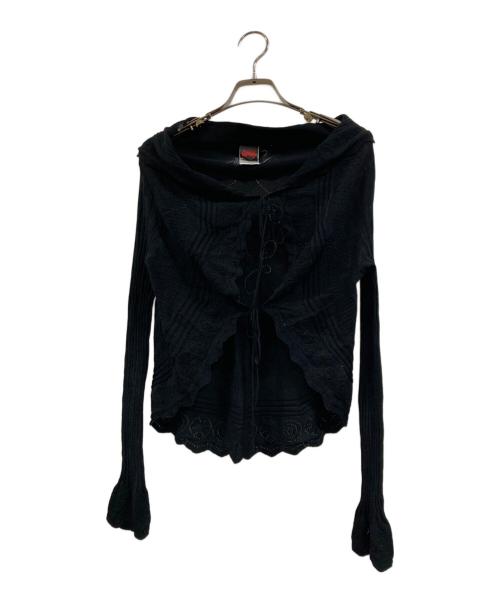 Jean Paul GAULTIER（ジャンポールゴルチェ）Jean Paul GAULTIER (ジャンポールゴルチェ) ボレロカーディガン ブラック サイズ:40の古着・服飾アイテム