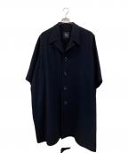 Y'sワイズ）の古着「ウールロングコート」｜ネイビー