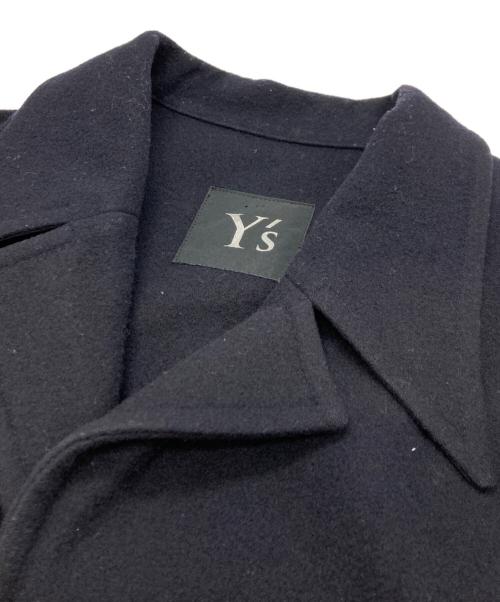 Y's（ワイズ）Y's (ワイズ) ウールロングコート ネイビー サイズ:表記無しの古着・服飾アイテム