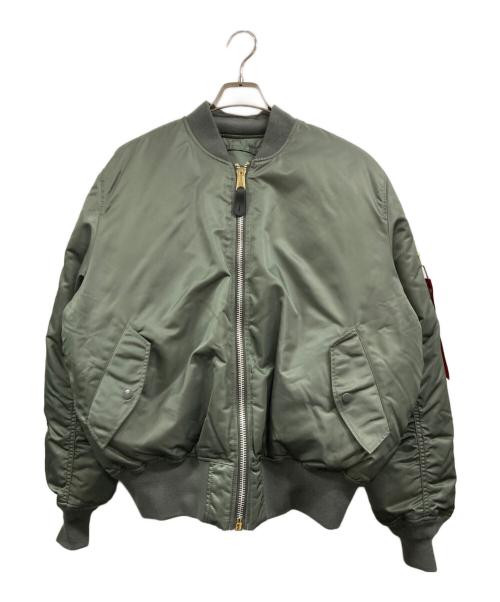 ALPHA（アルファ）ALPHA (アルファ) DOWN MA-1 カーキ サイズ:Ⅼの古着・服飾アイテム