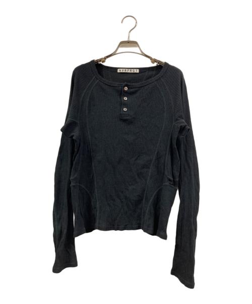NVRFRGT（ネヴァーフォーゲット）NVRFRGT (ネヴァーフォーゲット) 別注 HENLEY PANELED SWEATER ブラック サイズ:1の古着・服飾アイテム