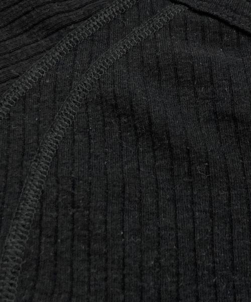 NVRFRGT（ネヴァーフォーゲット）NVRFRGT (ネヴァーフォーゲット) 別注 HENLEY PANELED SWEATER ブラック サイズ:1の古着・服飾アイテム