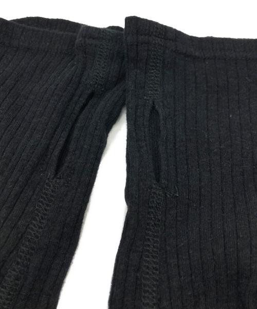 NVRFRGT（ネヴァーフォーゲット）NVRFRGT (ネヴァーフォーゲット) 別注 HENLEY PANELED SWEATER ブラック サイズ:1の古着・服飾アイテム