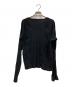 NVRFRGT (ネヴァーフォーゲット) 別注 HENLEY PANELED SWEATER ブラック サイズ:1：15000円