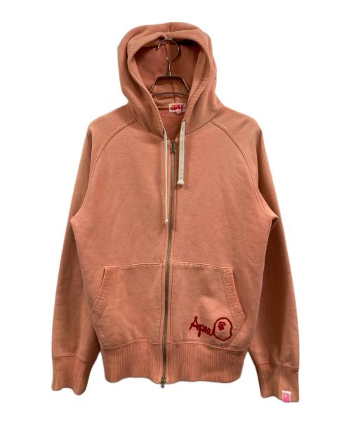 Aape BY A BATHING APE（エーエイプ バイ アベイシングエイプ）AAPE BY A BATHING APE  (エーエイプ バイ アベイシングエイプ) ジップパーカー ピンク サイズ:TALLの古着・服飾アイテム