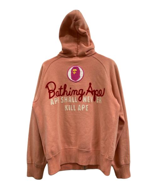 Aape BY A BATHING APE（エーエイプ バイ アベイシングエイプ）AAPE BY A BATHING APE  (エーエイプ バイ アベイシングエイプ) ジップパーカー ピンク サイズ:TALLの古着・服飾アイテム