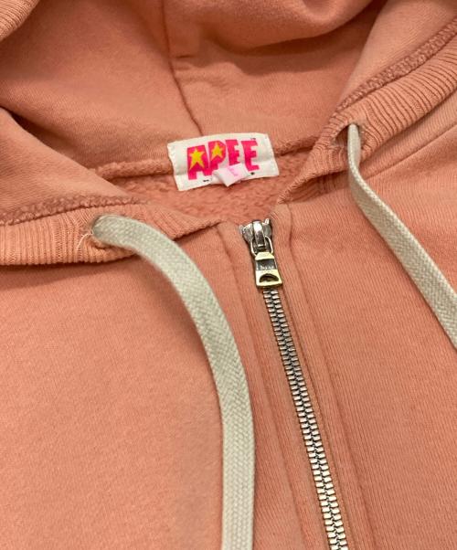 Aape BY A BATHING APE（エーエイプ バイ アベイシングエイプ）AAPE BY A BATHING APE  (エーエイプ バイ アベイシングエイプ) ジップパーカー ピンク サイズ:TALLの古着・服飾アイテム
