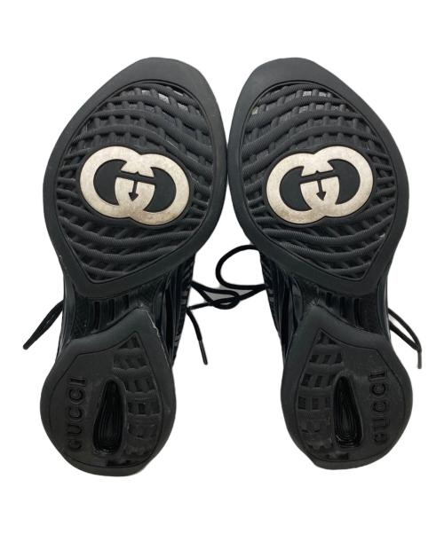 GUCCI（グッチ）GUCCI (グッチ) Gucci Run Sneaker ブラック サイズ:7の古着・服飾アイテム