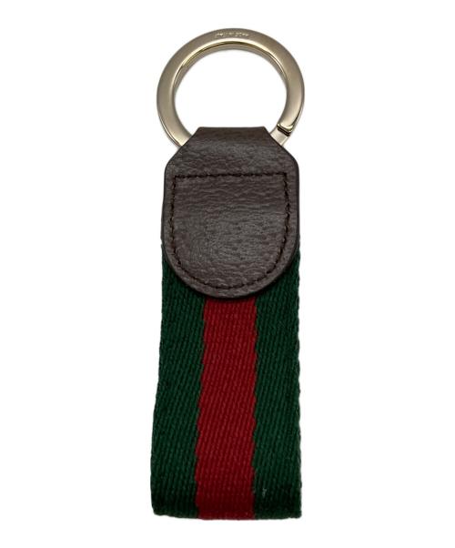 GUCCI（グッチ）GUCCI (グッチ) オフィディア キーチェーン グリーン×レッドの古着・服飾アイテム