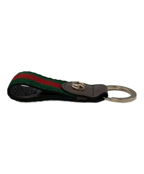 GUCCI（グッチ）GUCCI (グッチ) オフィディア キーチェーン グリーン×レッドの古着・服飾アイテム