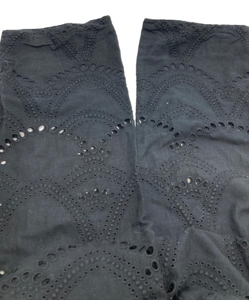ne quittez pas（ヌキテパ）ne quittez pas (ヌキテパ) COTTON VOILE DOT HEMLA BLOUSE ブラック サイズ:FREEの古着・服飾アイテム