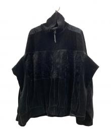 LAD MUSICIAN（ラッドミュージシャン）の古着「VELOUR TRACK JACKET」｜ブラック