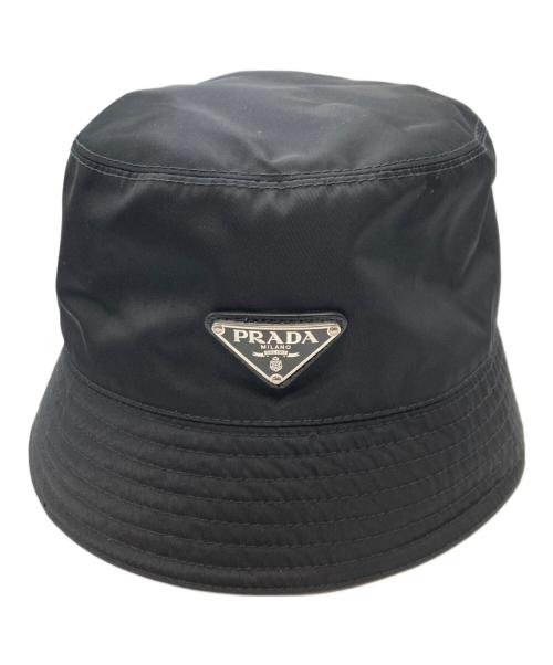 PRADA（プラダ）PRADA (プラダ) Re-Nylon バケットハット ブラック サイズ:Mの古着・服飾アイテム