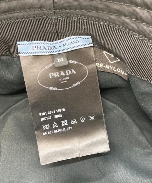 PRADA（プラダ）PRADA (プラダ) Re-Nylon バケットハット ブラック サイズ:Mの古着・服飾アイテム