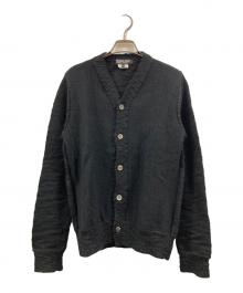 COMME des GARCONS HOMME DEUX（コムデギャルソン オム ドゥ）の古着「パネル切替ニットカーディガン」｜ブラック