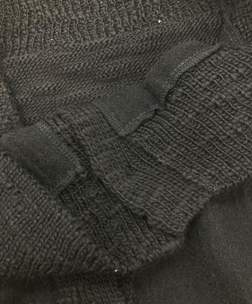 COMME des GARCONS HOMME DEUX（コムデギャルソン オム ドゥ）COMME des GARCONS HOMME DEUX (コムデギャルソン オム ドゥ) パネル切替ニットカーディガン ブラック サイズ:Sの古着・服飾アイテム