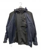 UNDERMYCARアンダーマイカー）の古着「MULTI ZIP TURTLE SHELL PARKA」｜ネイビー