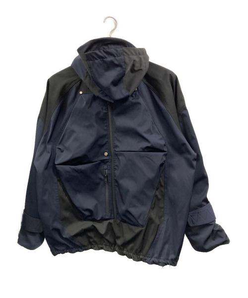 UNDERMYCAR（アンダーマイカー）UNDERMYCAR (アンダーマイカー) MULTI ZIP TURTLE SHELL PARKA ネイビー サイズ:2の古着・服飾アイテム
