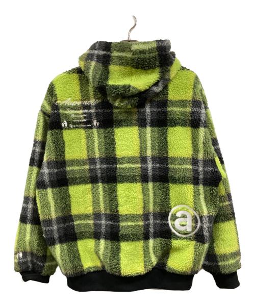 Aape BY A BATHING APE（エーエイプ バイ アベイシングエイプ）AAPE BY A BATHING APE (エーエイプ バイ アベイシングエイプ) タータンチェック フーデッドジップアップ ジャケット グリーン サイズ:Ⅼの古着・服飾アイテム