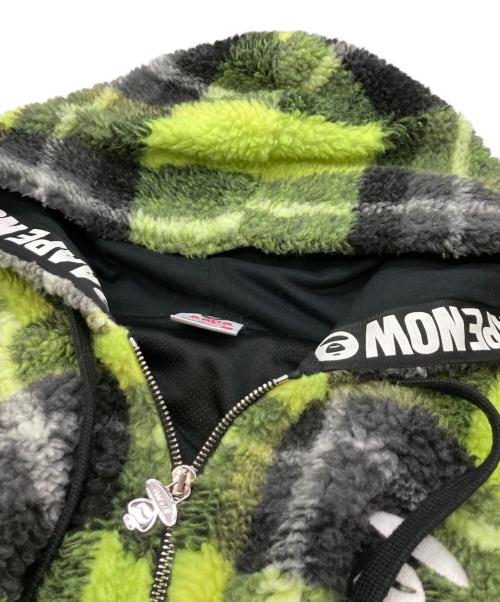 Aape BY A BATHING APE（エーエイプ バイ アベイシングエイプ）AAPE BY A BATHING APE (エーエイプ バイ アベイシングエイプ) タータンチェック フーデッドジップアップ ジャケット グリーン サイズ:Ⅼの古着・服飾アイテム