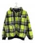 AAPE BY A BATHING APE（エーエイプ バイ アベイシングエイプ）の古着「タータンチェック フーデッドジップアップ ジャケット」｜グリーン