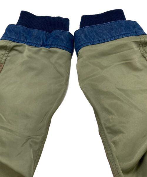 WHITE MOUNTAINEERING（ホワイトマウンテ二アニング）WHITE MOUNTAINEERING (ホワイトマウンテ二アニング) LEVI'S (リーバイス) デニム切替モッズコート カーキインディゴ サイズ:Mの古着・服飾アイテム