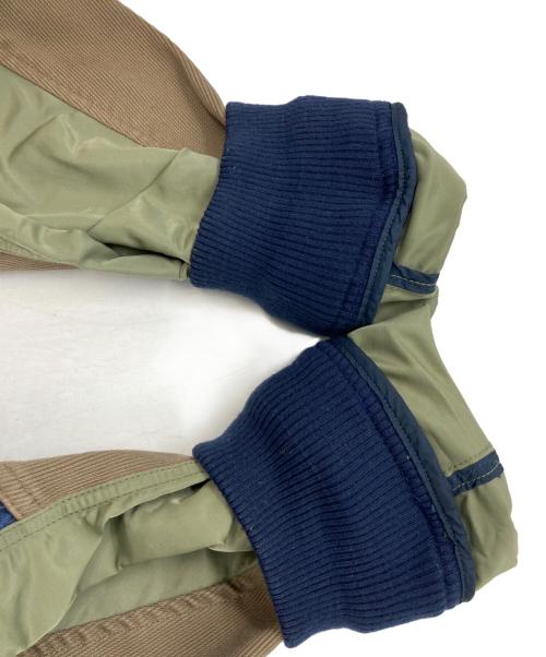 WHITE MOUNTAINEERING（ホワイトマウンテ二アニング）WHITE MOUNTAINEERING (ホワイトマウンテ二アニング) LEVI'S (リーバイス) デニム切替モッズコート カーキインディゴ サイズ:Mの古着・服飾アイテム