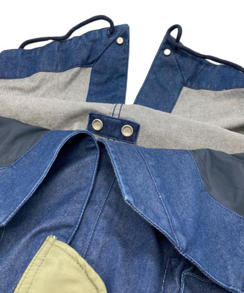 WHITE MOUNTAINEERING（ホワイトマウンテ二アニング）WHITE MOUNTAINEERING (ホワイトマウンテ二アニング) LEVI'S (リーバイス) デニム切替モッズコート カーキインディゴ サイズ:Mの古着・服飾アイテム